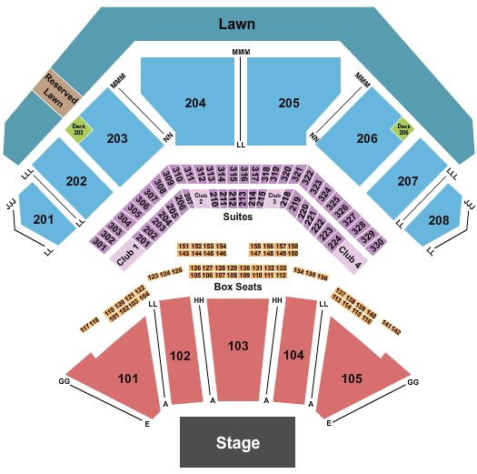 Credit Union 1 Amphitheatre Hootie and The Blowfish Seating Chart
